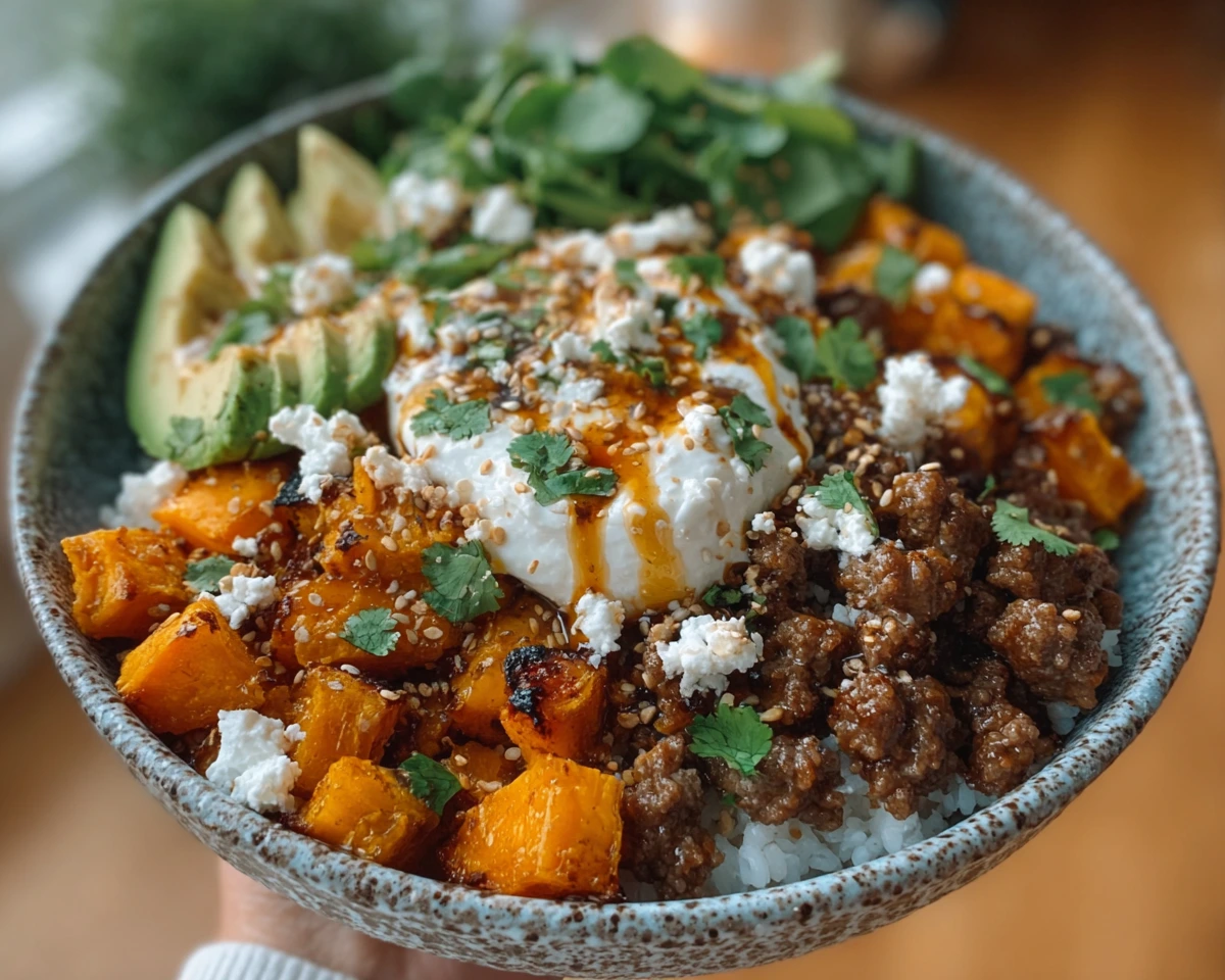 Cottage cheese sweet potato bowl recipe