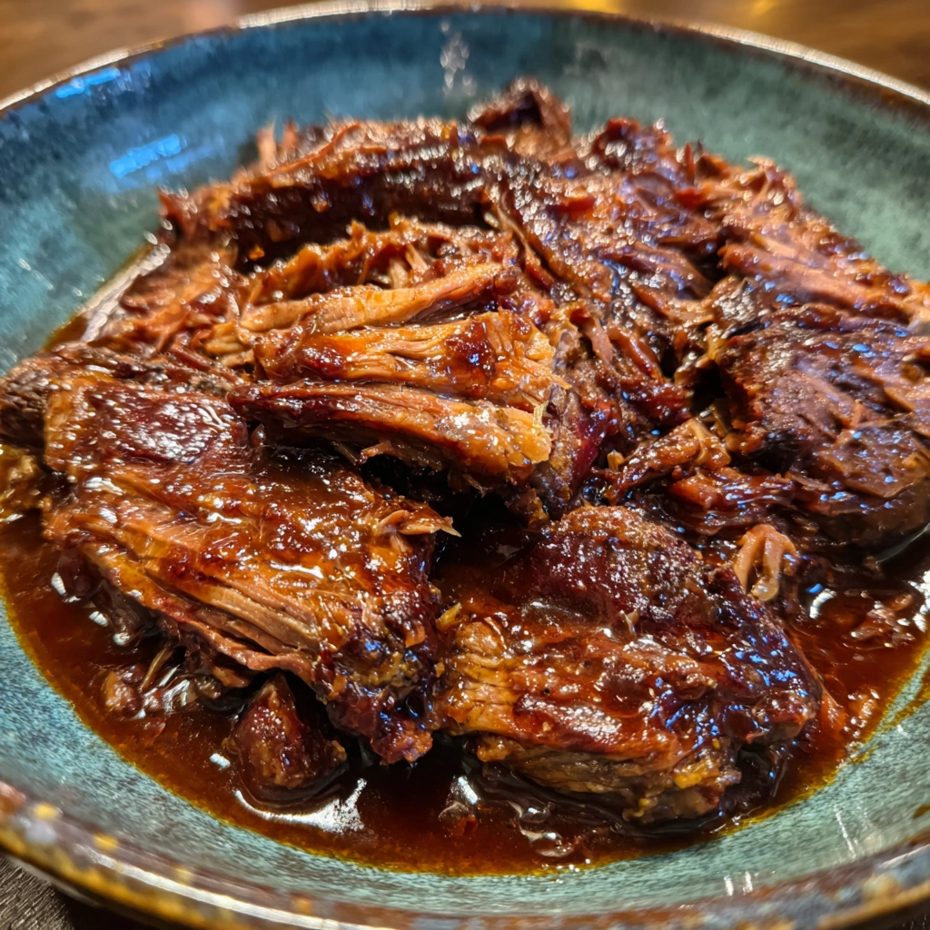 Caramelized Pulled Beef Brisket