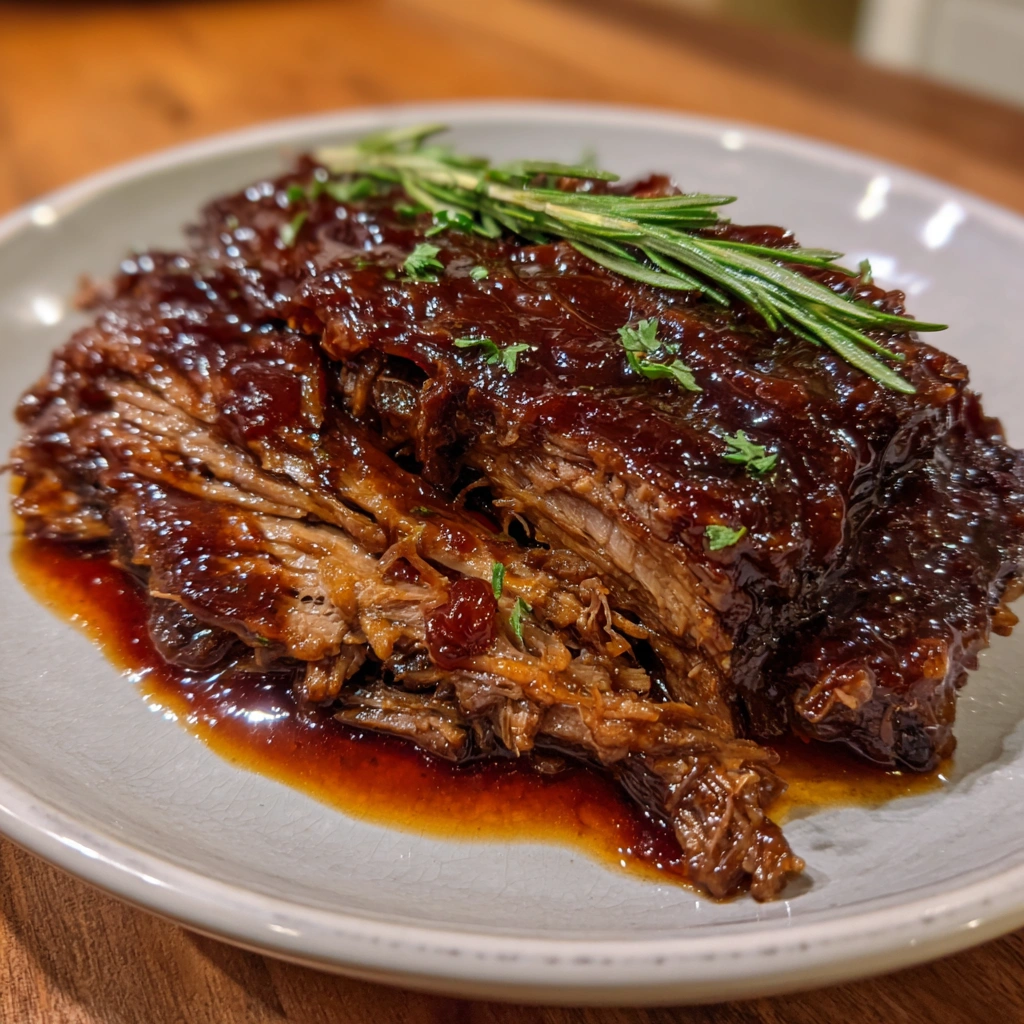 Caramelized Pulled Beef Brisket