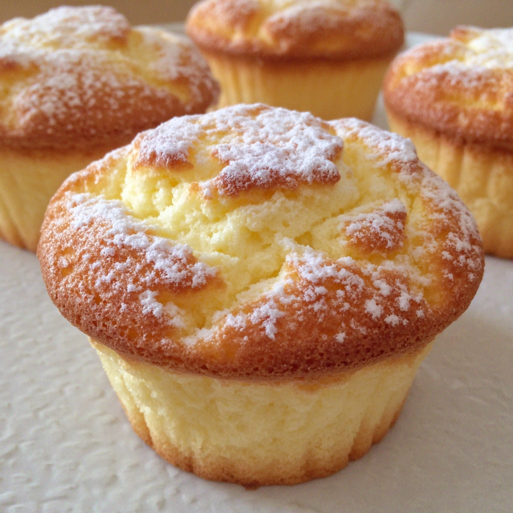 Fluffy Japanese Cotton Cheesecake Cupcakes
