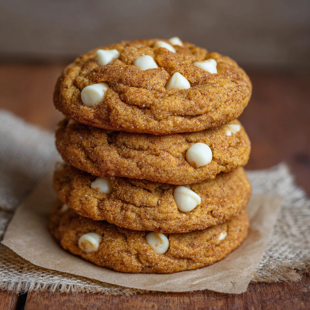 White Chocolate Pumpkin Snickerdoodles