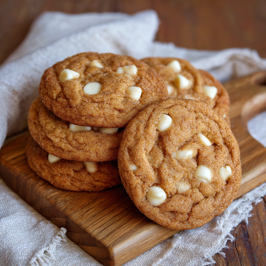 White Chocolate Pumpkin Snickerdoodles
