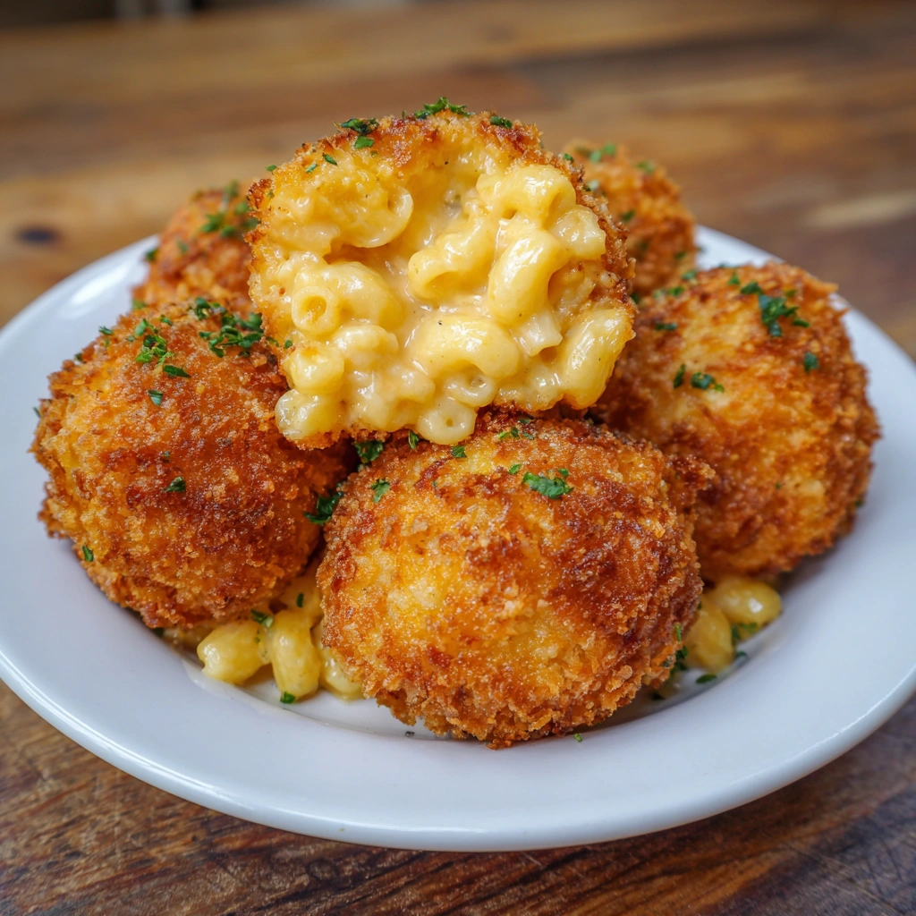 Air Fryer Fried Macaroni and Cheese Balls Cheesecake Factory Copycat