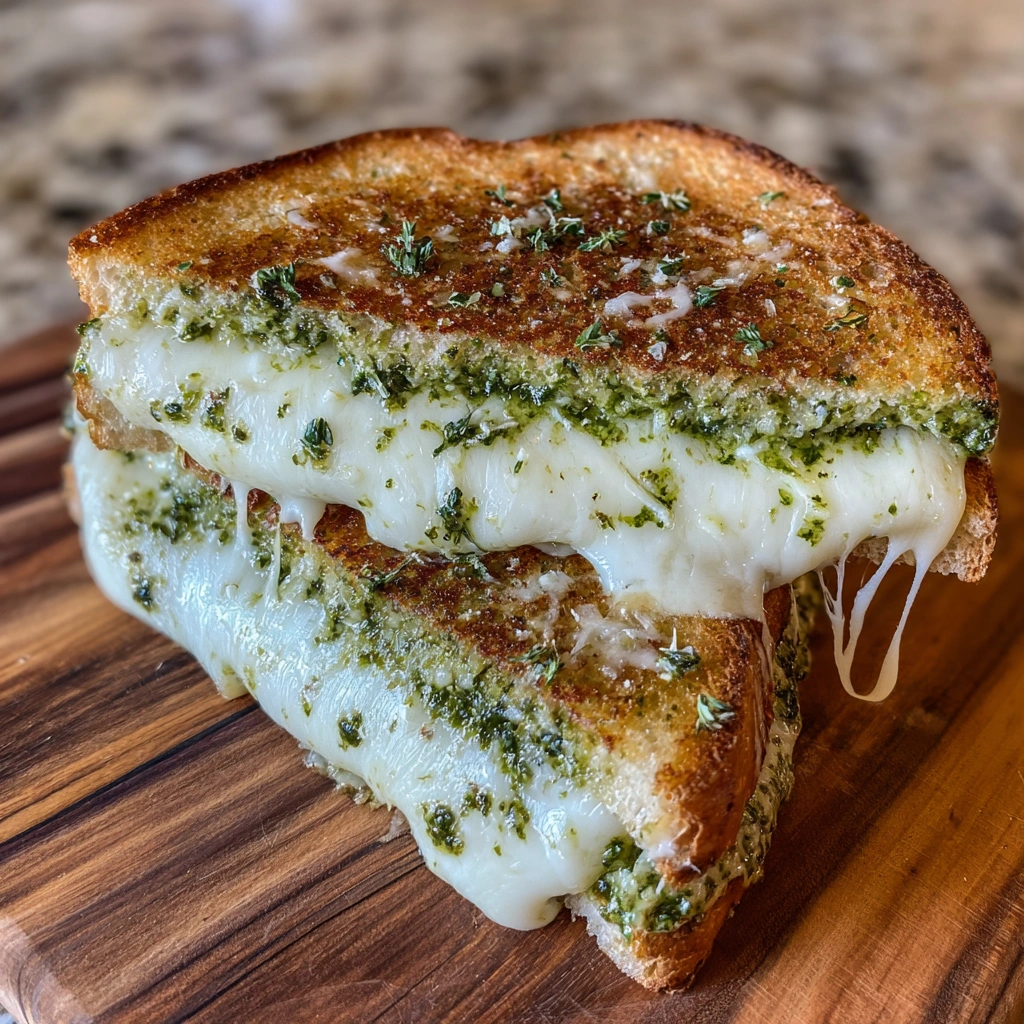 Best Pesto Grilled Cheese