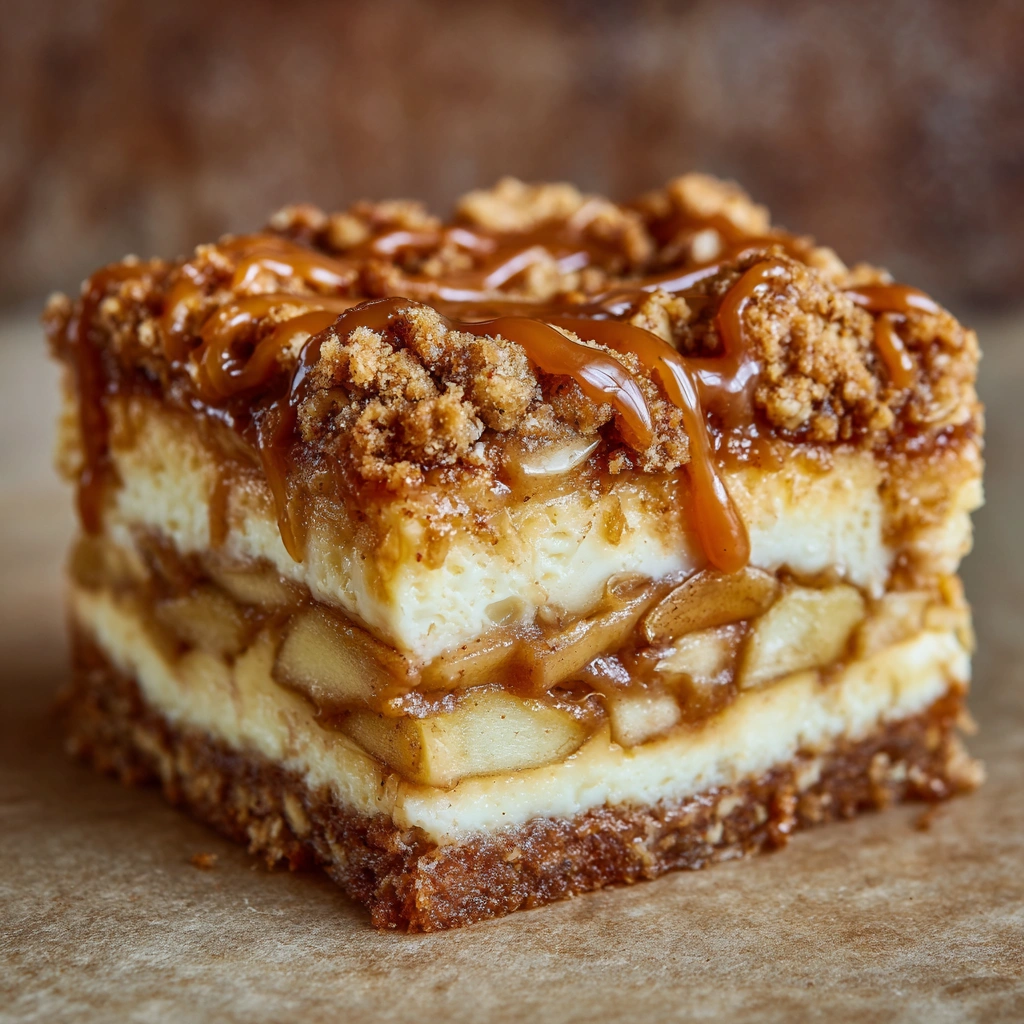 Caramel Apple Cheesecake Bars
