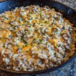 Cheesy Hamburger Rice Casserole