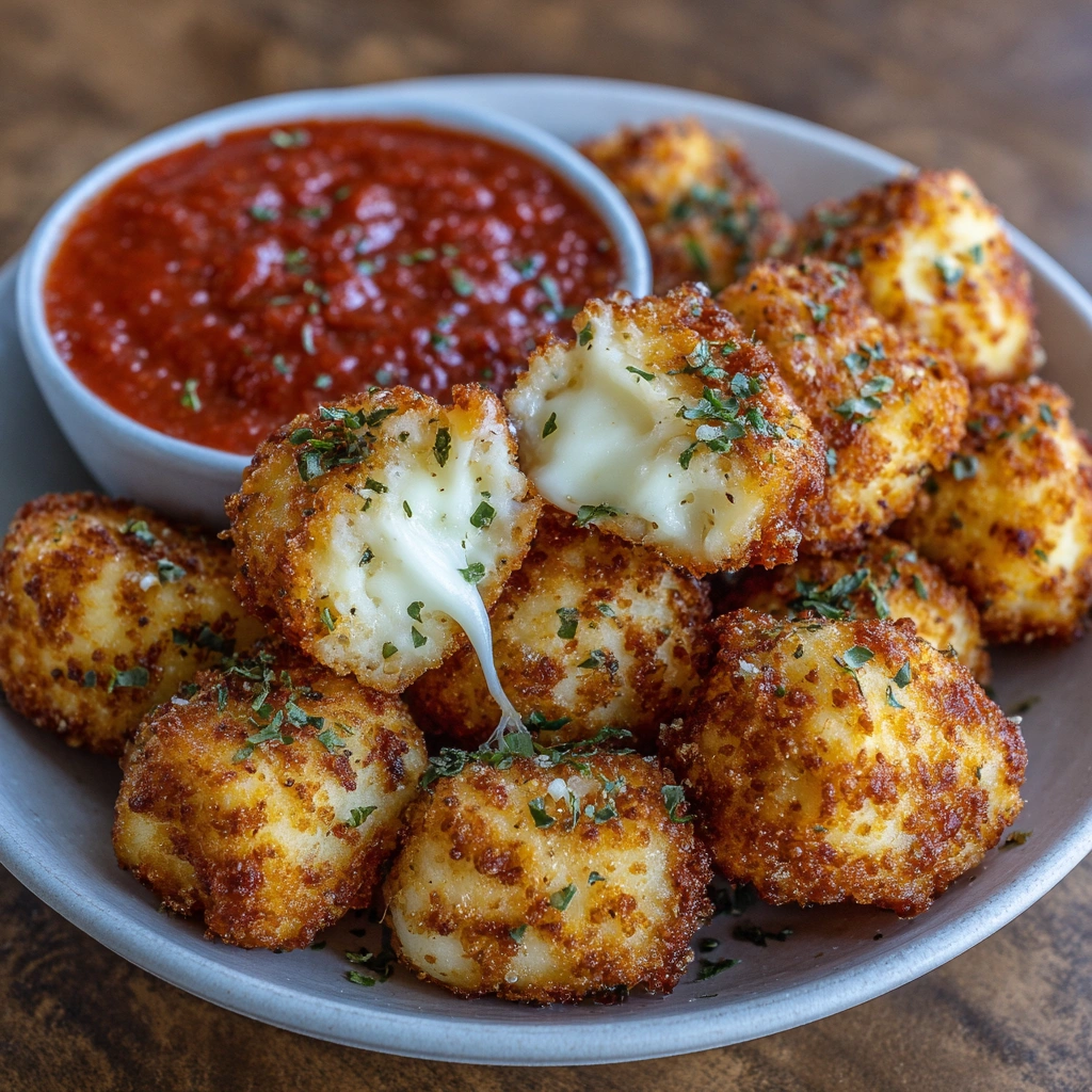 Cheesy Parmesan Mozzarella Bites