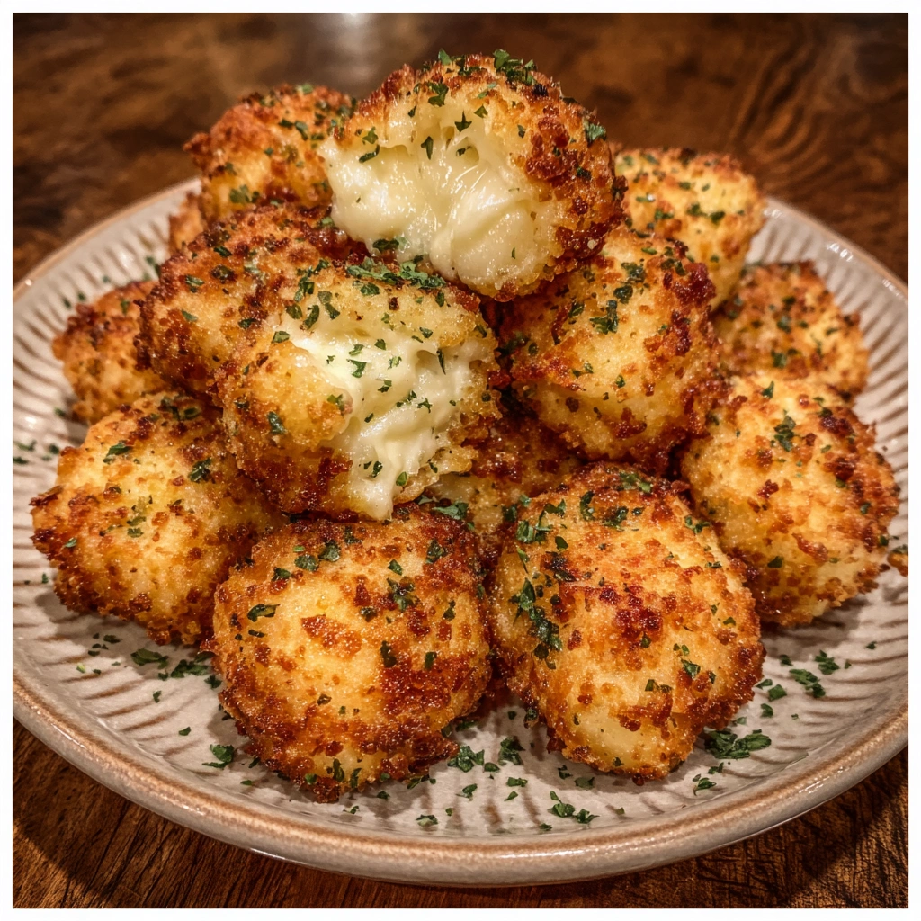 Cheesy Parmesan Mozzarella Bites