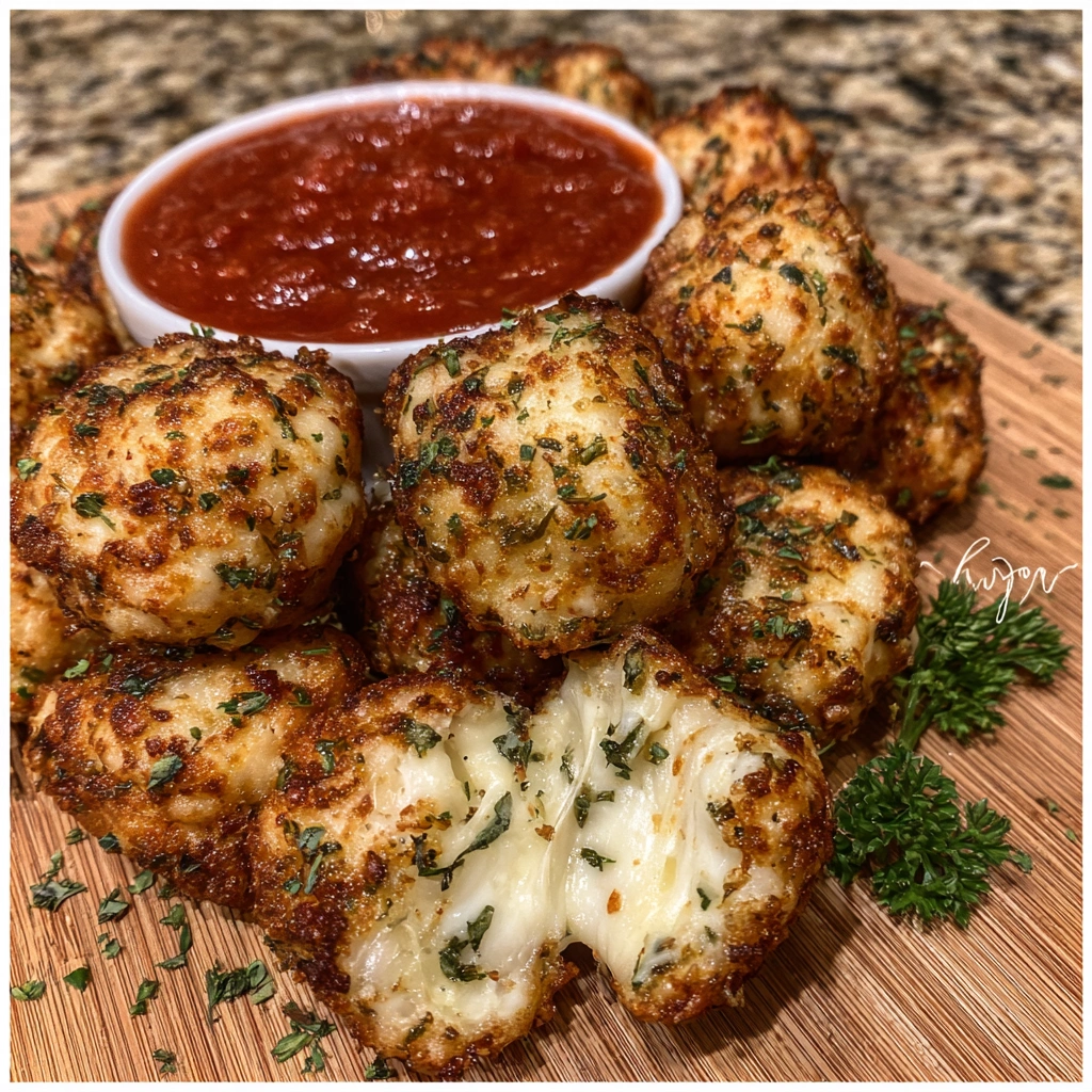 Cheesy Parmesan Mozzarella Bites