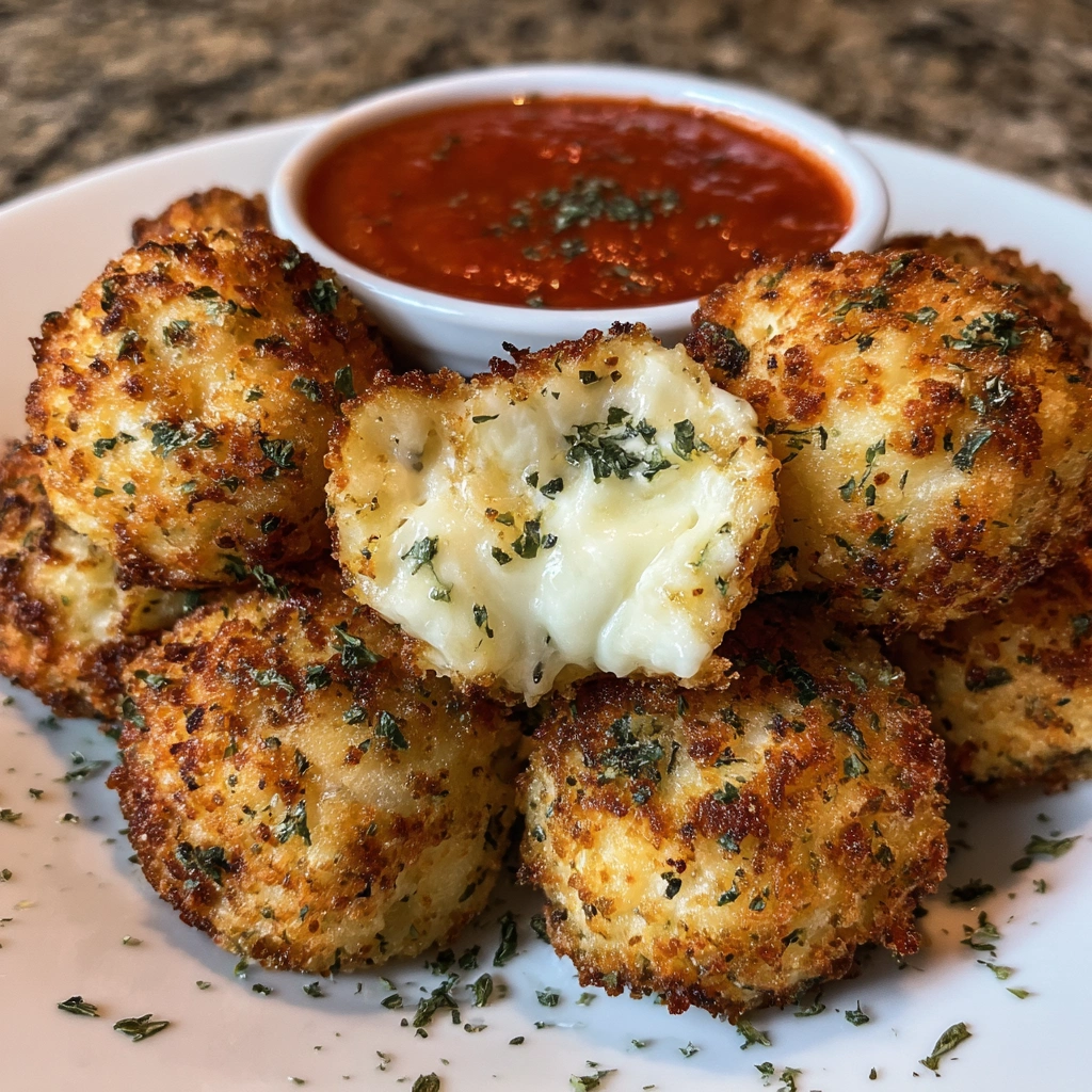 Cheesy Parmesan Mozzarella Bites