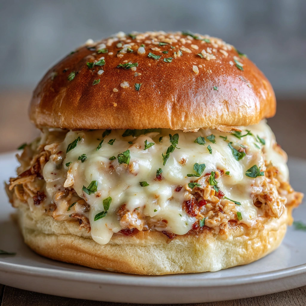 Chicken Alfredo Sloppy Joes