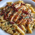 Chicken Mozzarella Pasta with Sun-Dried Tomatoes