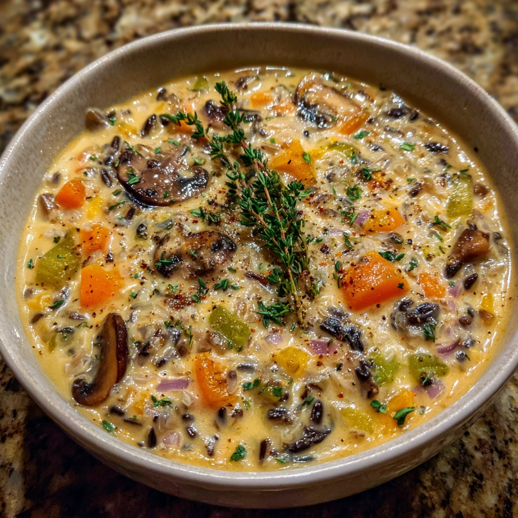 Cozy Autumn Wild Rice Soup