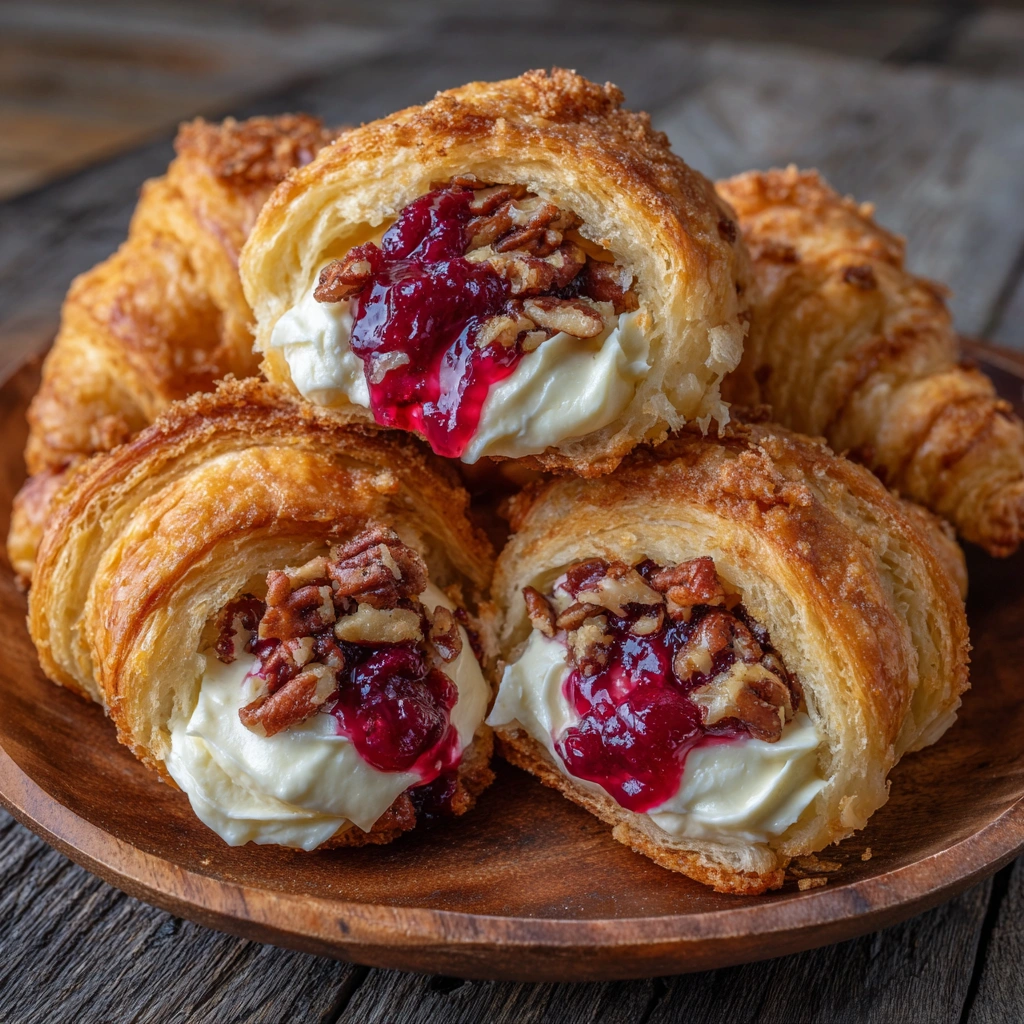 Cranberry Cream Cheese Crescent Bites