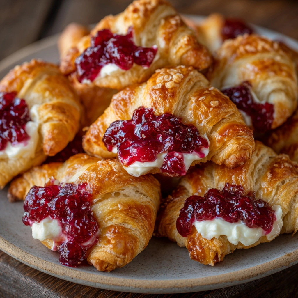 Cranberry Cream Cheese Crescent Bites