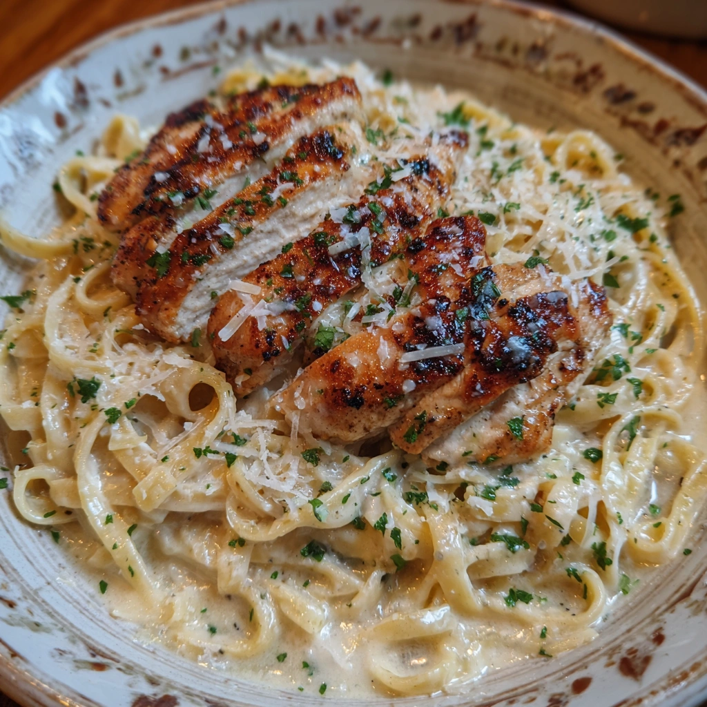 Creamy Chicken Alfredo Pasta