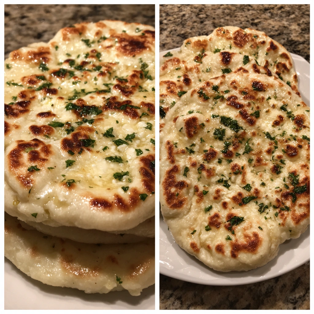 Garlic Cottage Cheese Naan