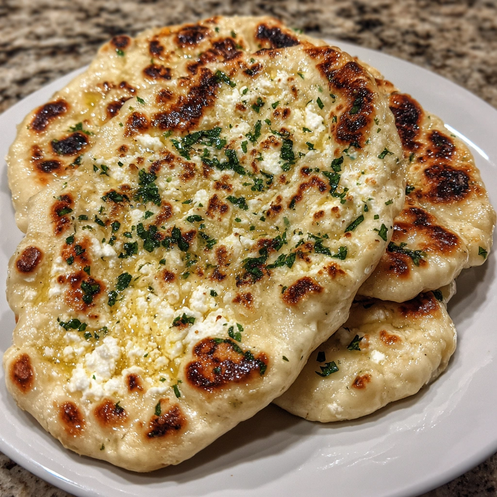 Garlic Cottage Cheese Naan