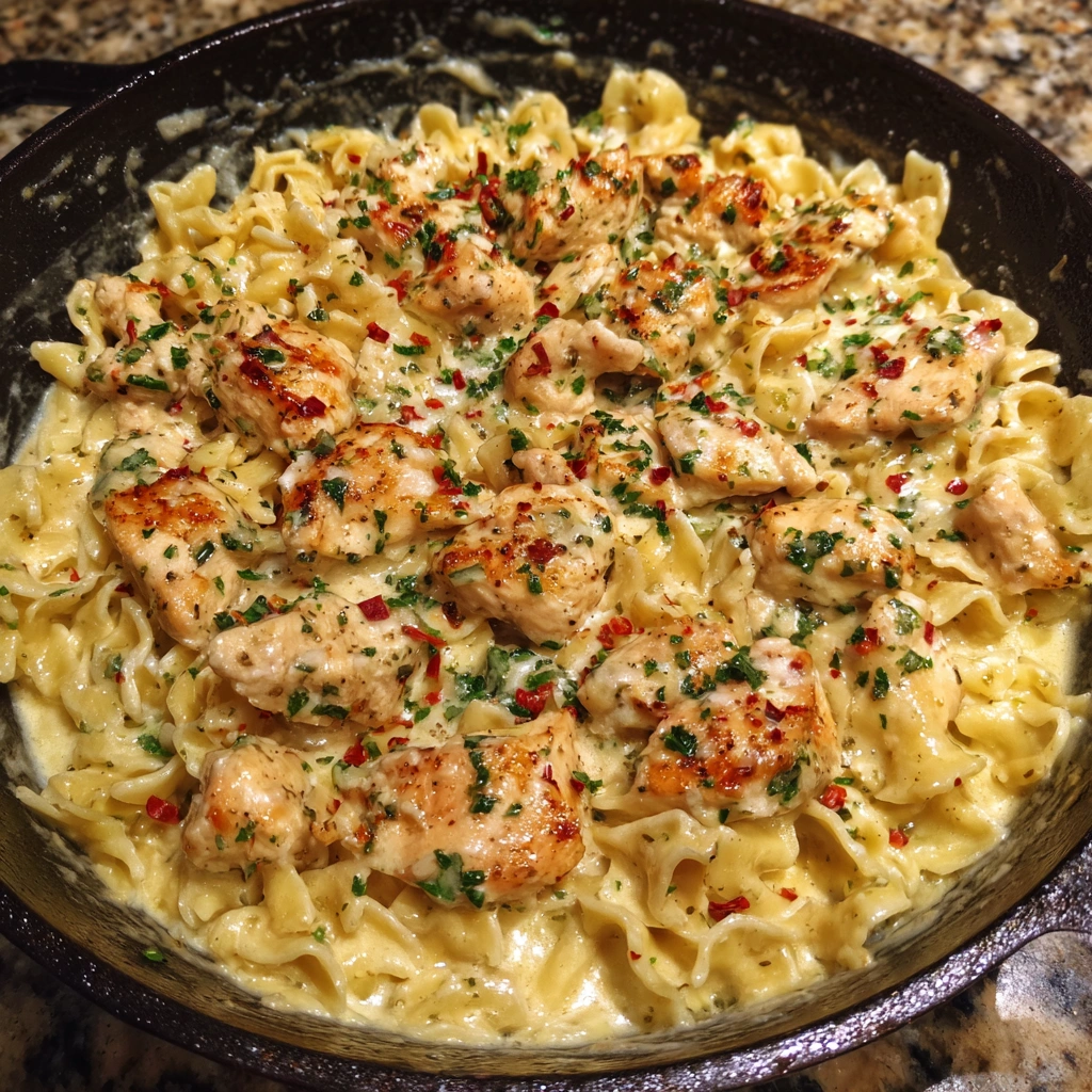 Garlic Parmesan Chicken Pasta