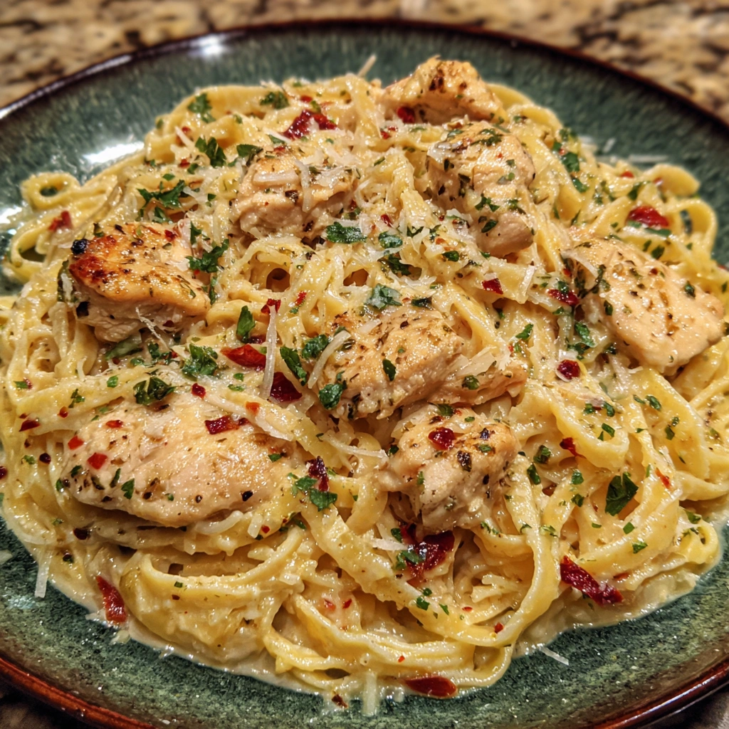Garlic Parmesan Chicken Pasta