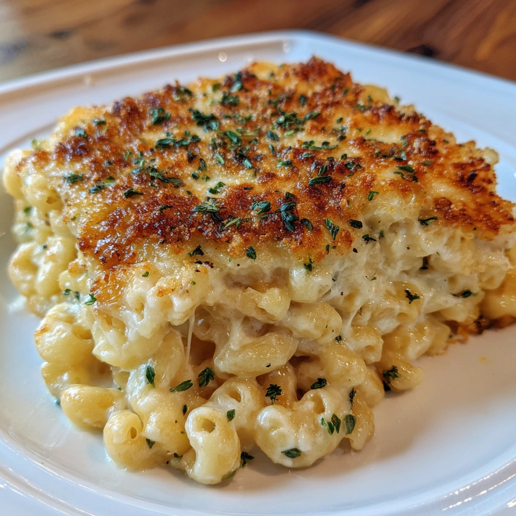 Gourmet Baked Mac and Cheese with a Crunch