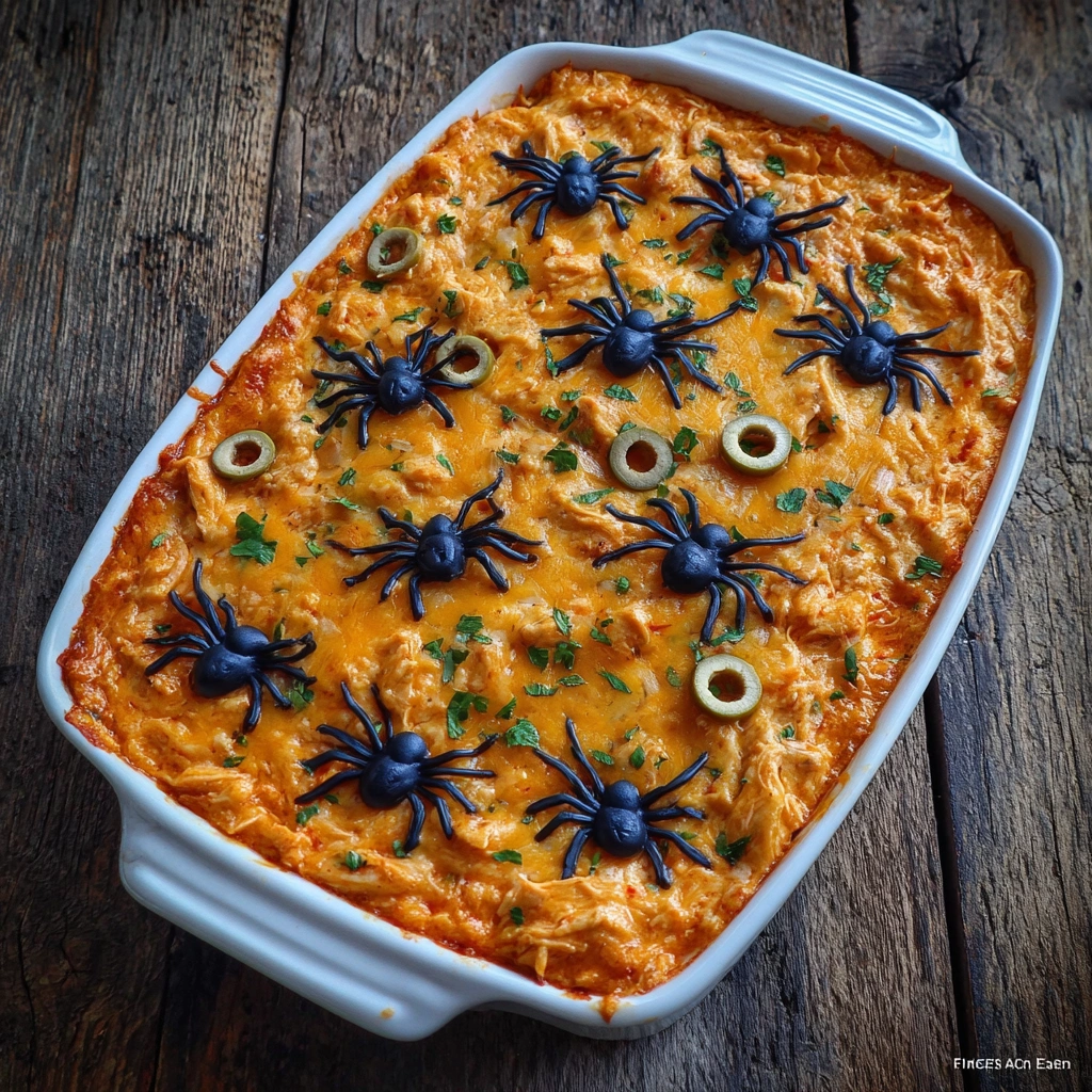 Halloween Buffalo Chicken Dip