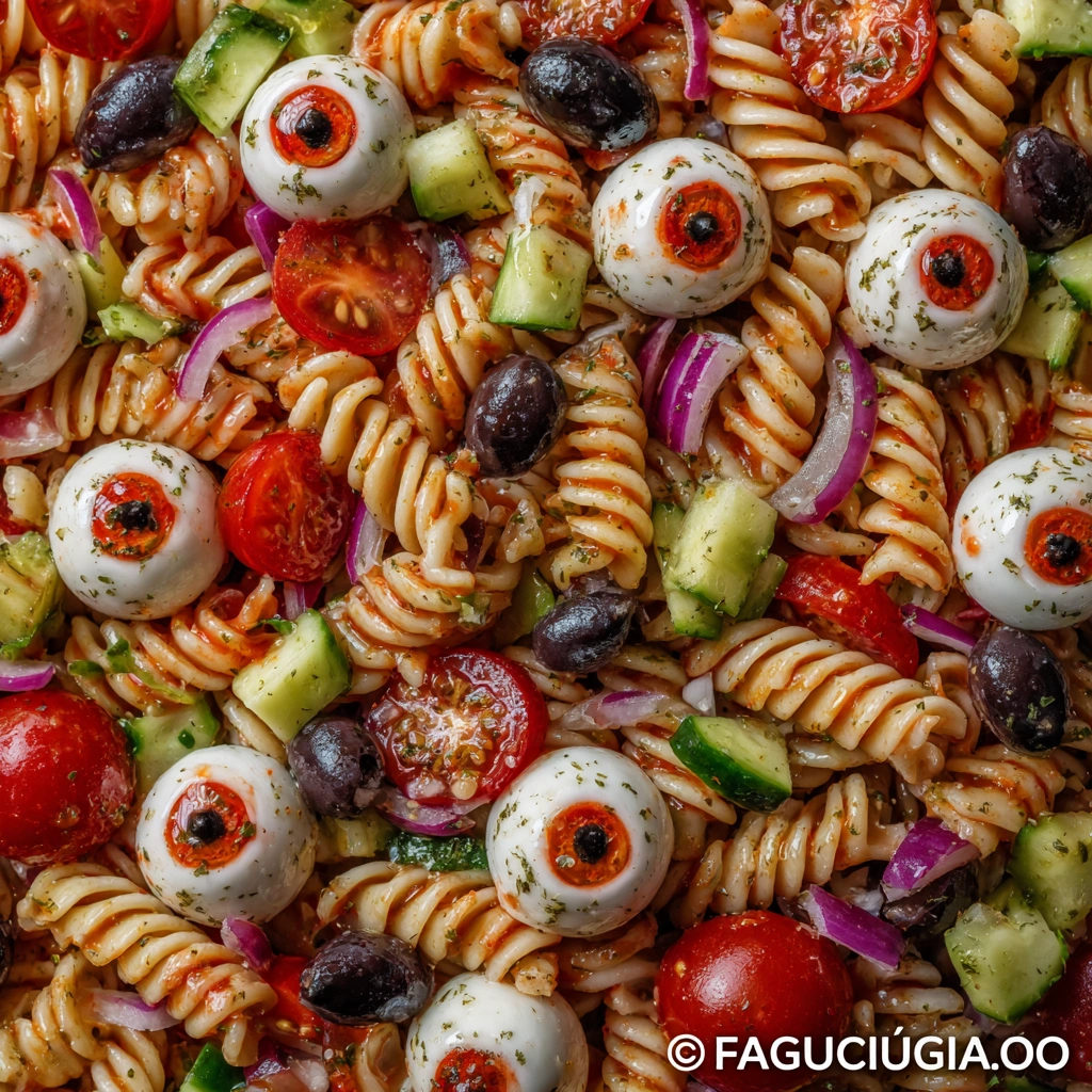 Halloween Eyeball Pasta Salad