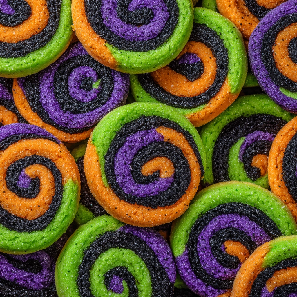 Halloween Pinwheel Cookies