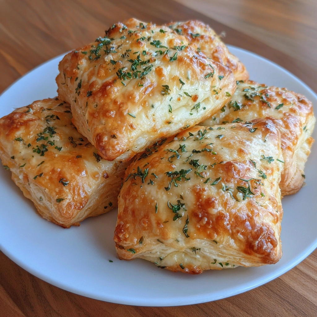 Herb and Cheese Stuffed Puff Pastry Bites