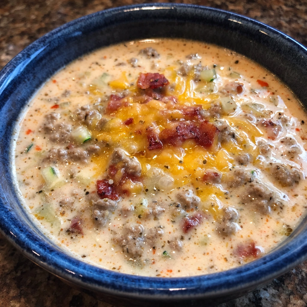 Keto Cheeseburger Soup