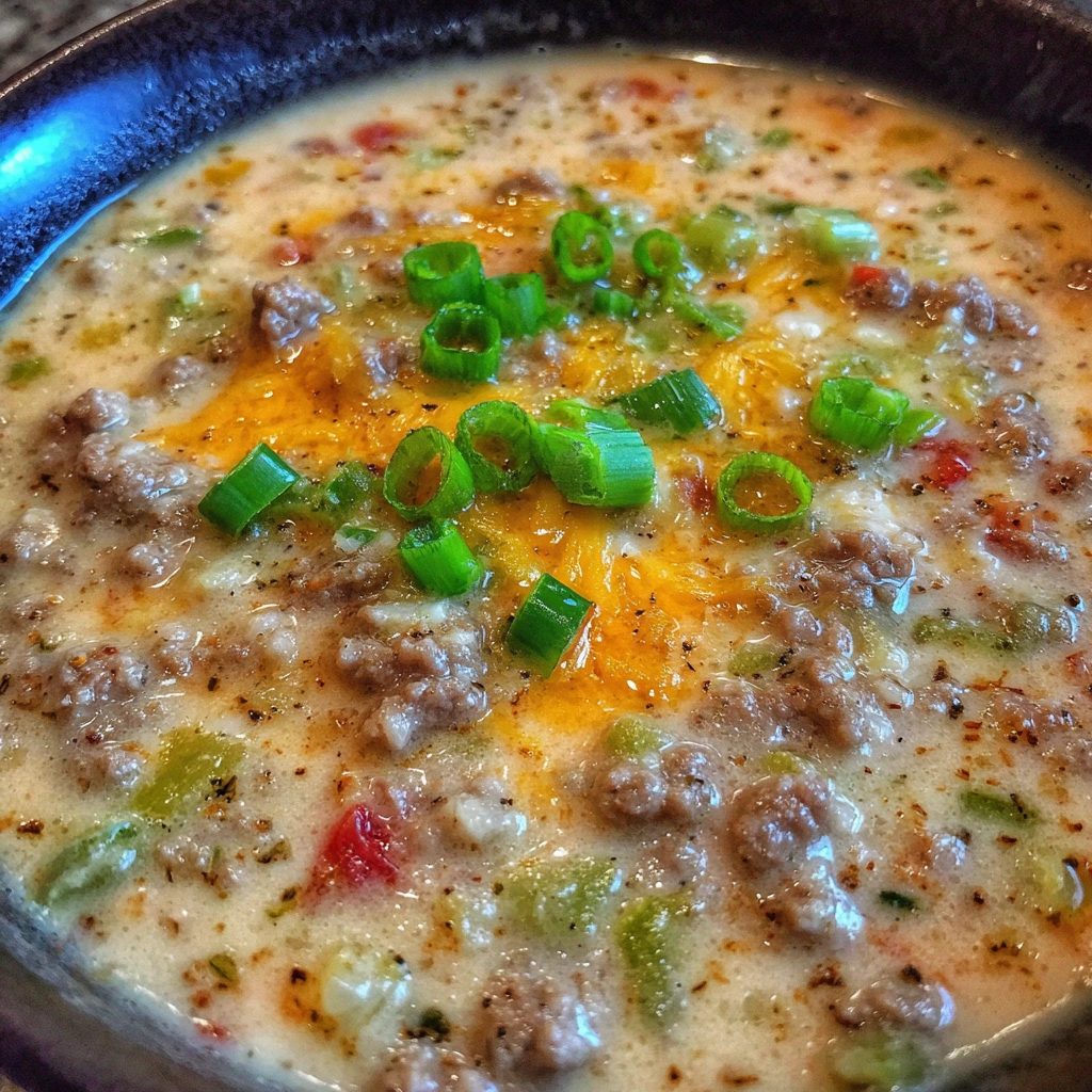 Keto Cheeseburger Soup
