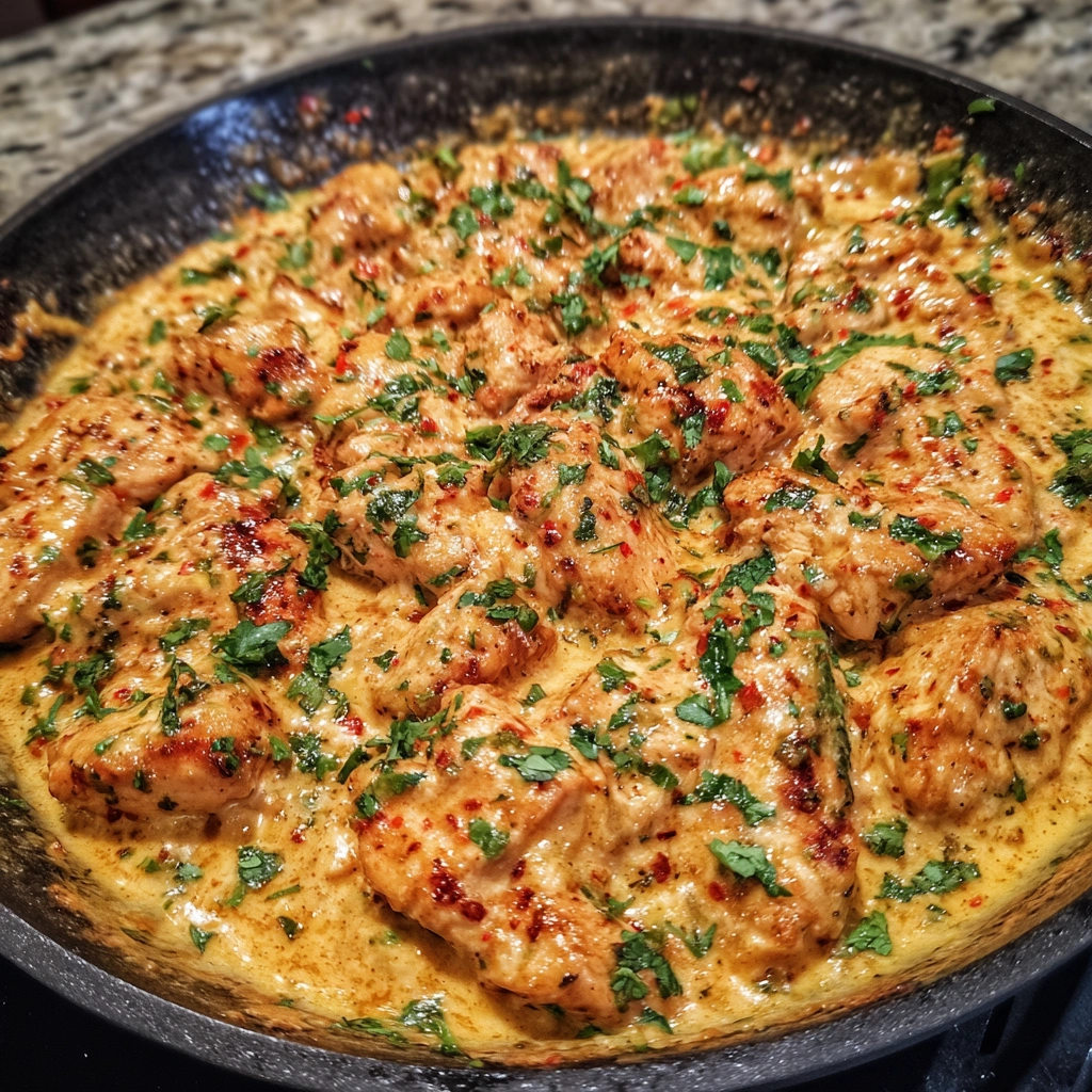 Mexican Chicken with Cheese Sauce