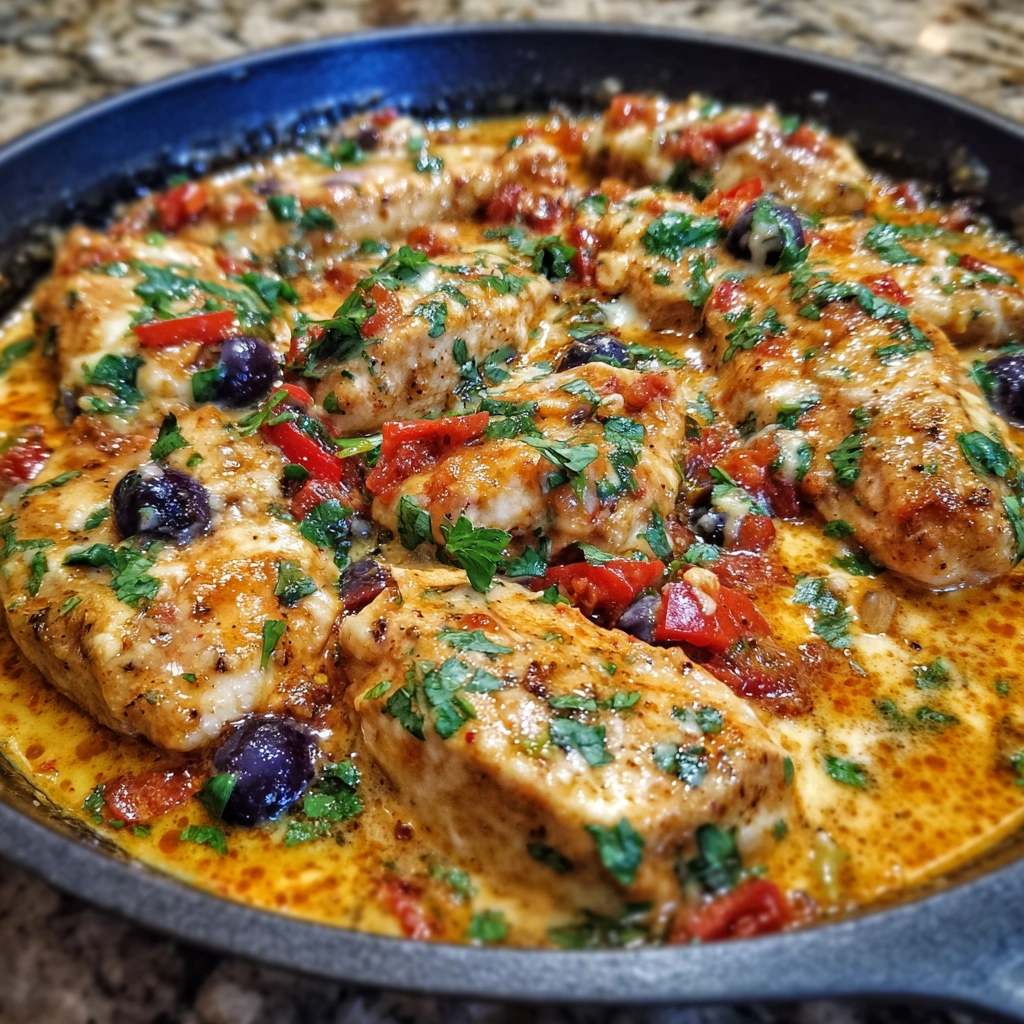 Mexican Chicken with Cheese Sauce