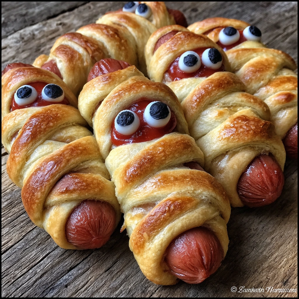 Mummy Dogs Halloween Hot Dog Mummies