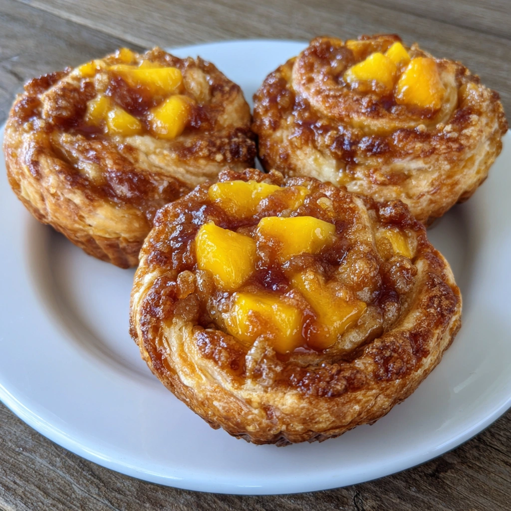 Peach Pie Cruffins