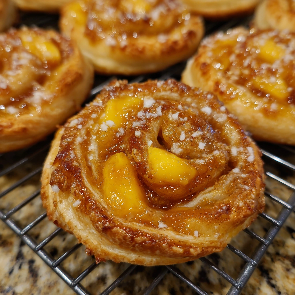 Peach Pie Cruffins