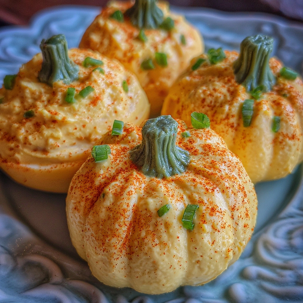 Pumpkin Patch Deviled Eggs