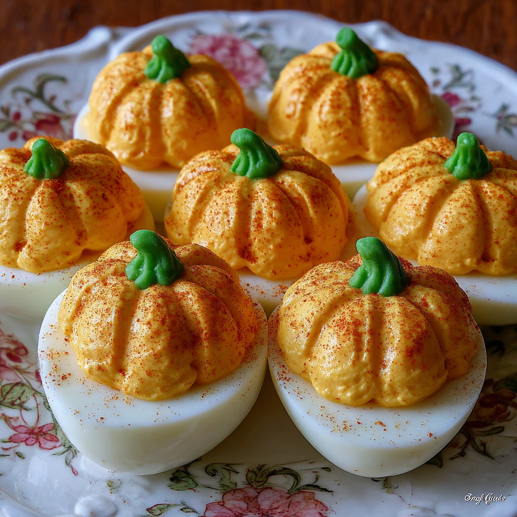Pumpkin Patch Deviled Eggs