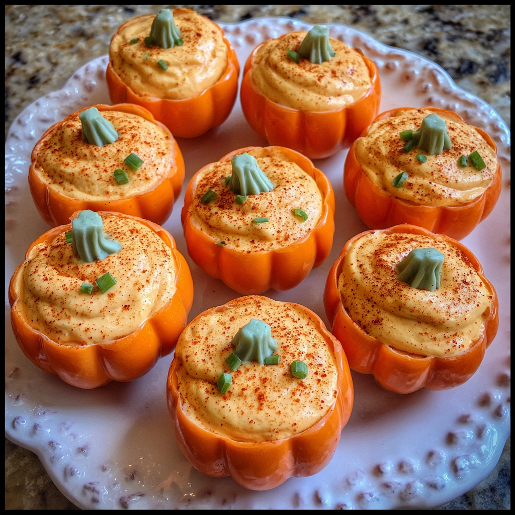 Pumpkin Patch Deviled Eggs
