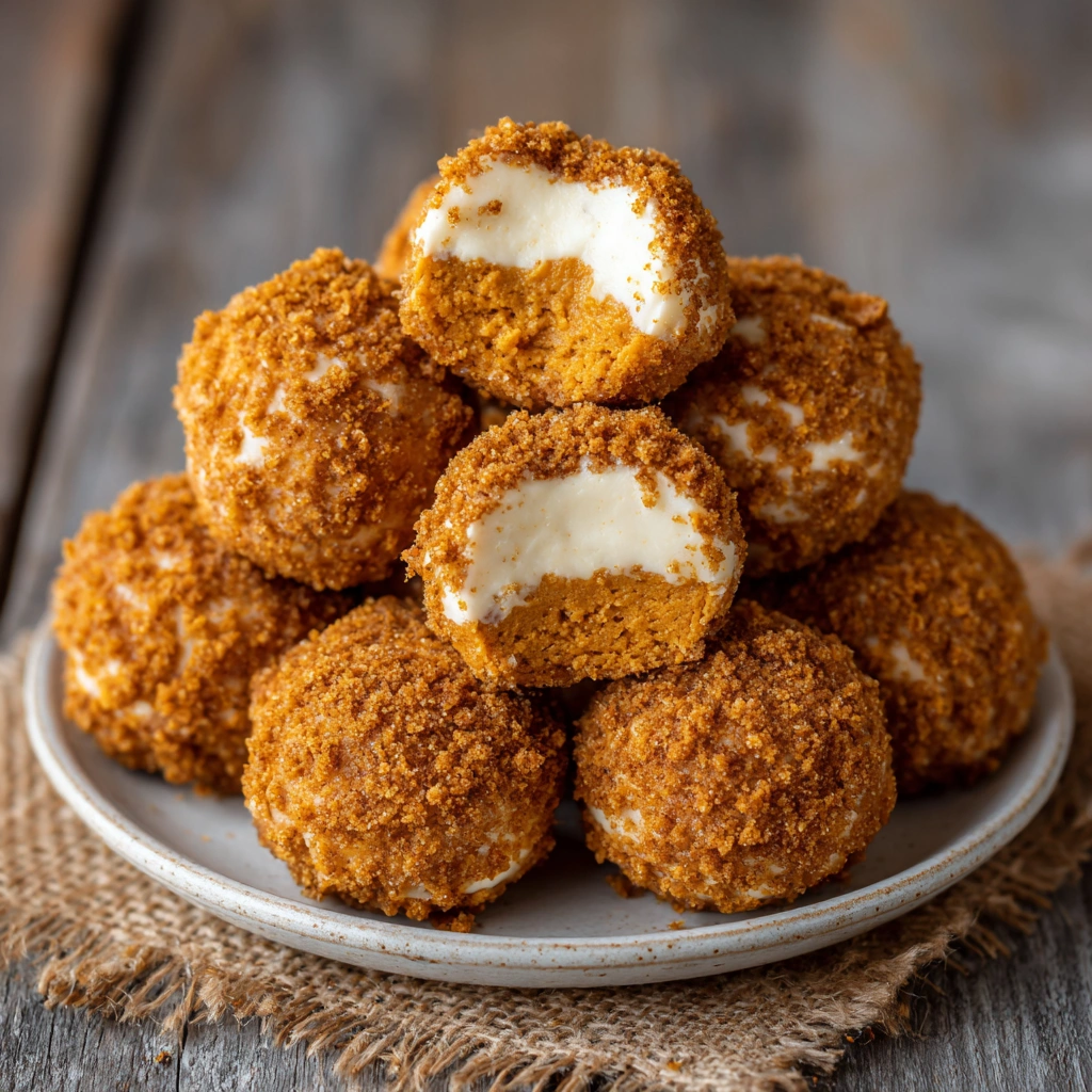 Pumpkin Spice Cheesecake Bites