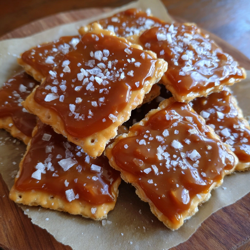 Salted Caramel Cracker Bites