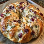 Turkey Cranberry Crescent Ring