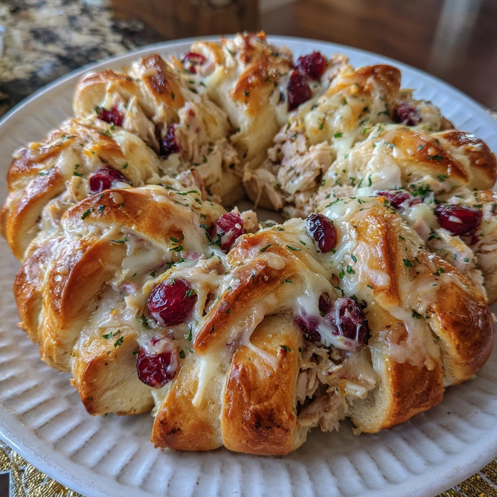 Turkey Cranberry Crescent Ring