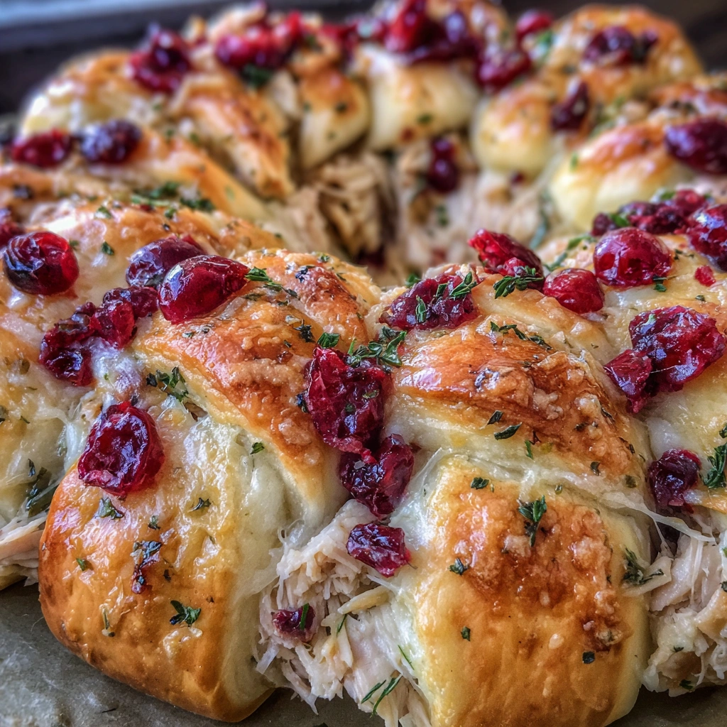 Turkey Cranberry Crescent Ring