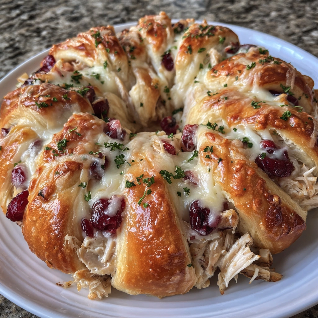 Turkey Cranberry Crescent Ring