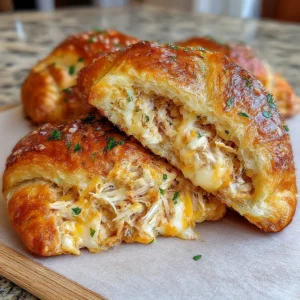 Cheesy Chicken Crescent Rolls