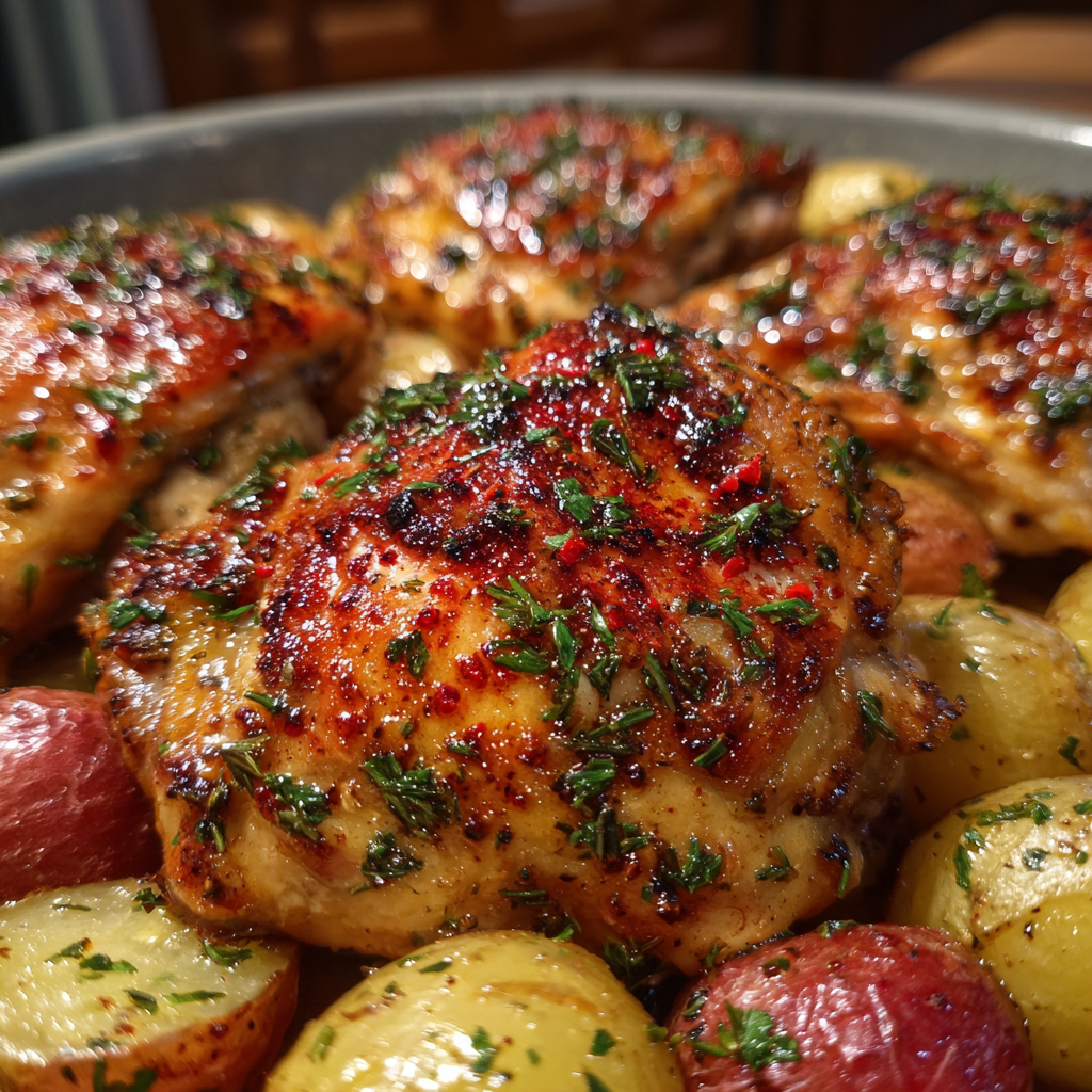 Chicken Thighs and Potatoes