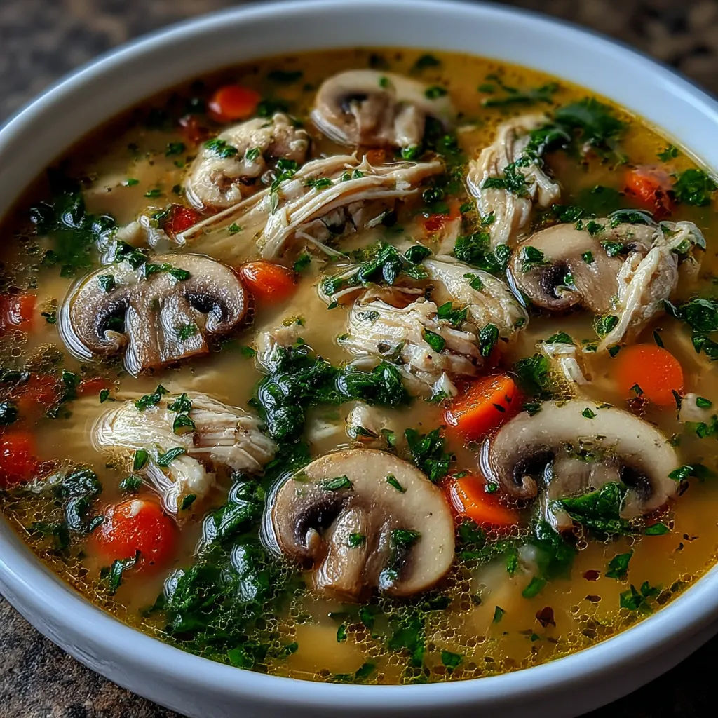 Clean Chicken Mushroom Soup