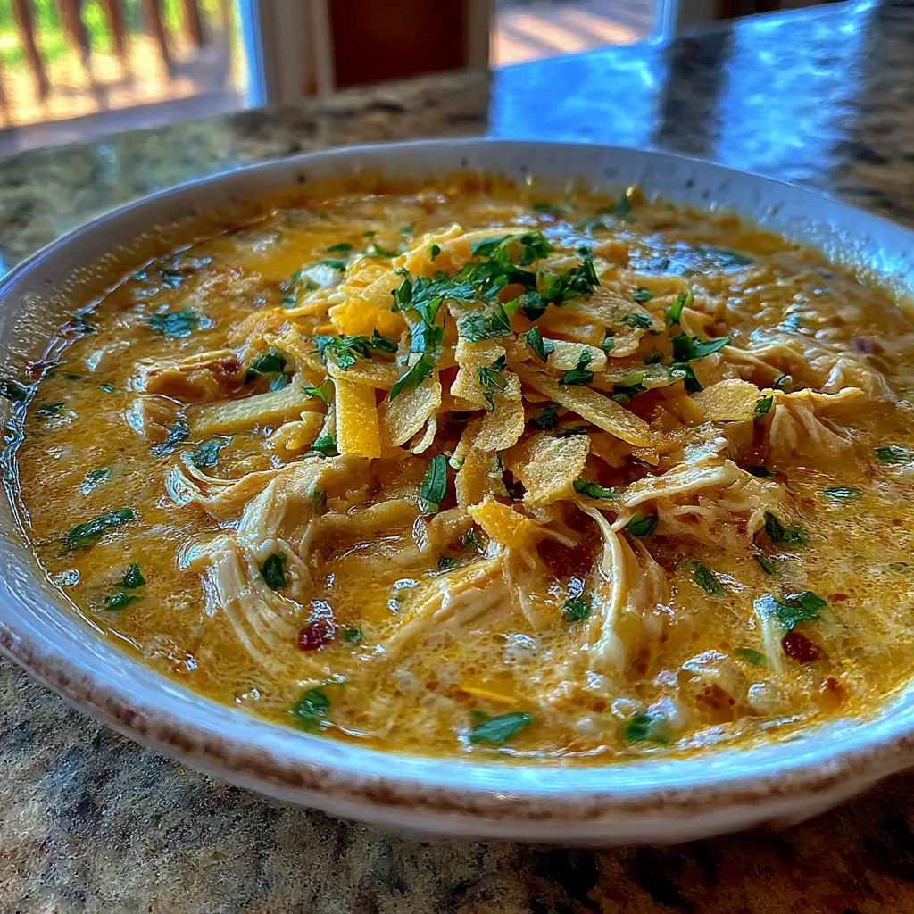 Creamy Chicken Enchilada Soup