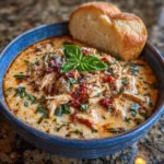 Crock Pot Creamy Chicken Parmesan Soup